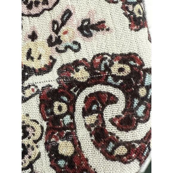 American Eagle Women M Boho Peasant Top Paisley Flowy Romantic Victorian Cottage - Picture 11 of 11